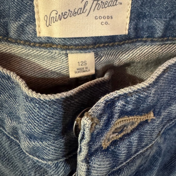 Universal Thread Relaxed Ripped Mid-Blue Jeans - Picture 3 of 4